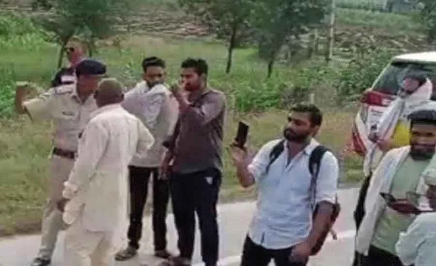 दर्दनाक: जींद में कार चालक जिंदा जला