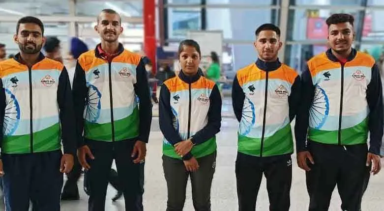 हरियाणा से 6 कराटे खिलाड़ी बर्मिंघम के लिए रवाना