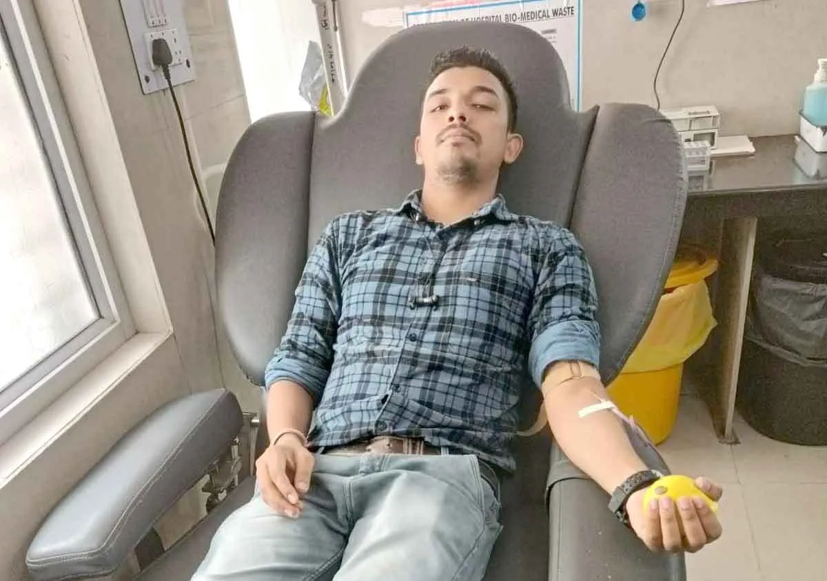 नागपुर के डेरा श्रद्धालु ने एक मरीज के लिए किया रक्तदान