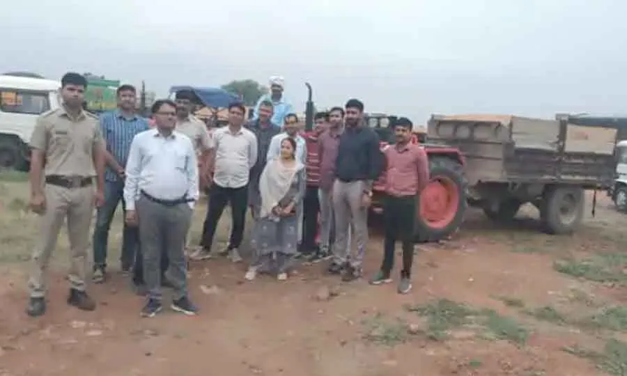 अवैध खनन पर नकेल, 6 ट्रैक्टर-ट्रॉली जब्त