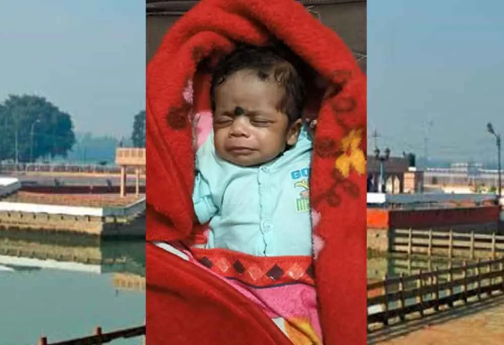 ब्रह्मसरोवर पर लावारिस मिला तीन माह का बच्चा