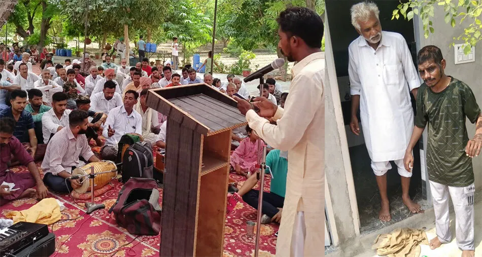 नामचर्चा के दौरान भटक रहे मंदबुद्धि युवक की साध-संगत ने की संभाल