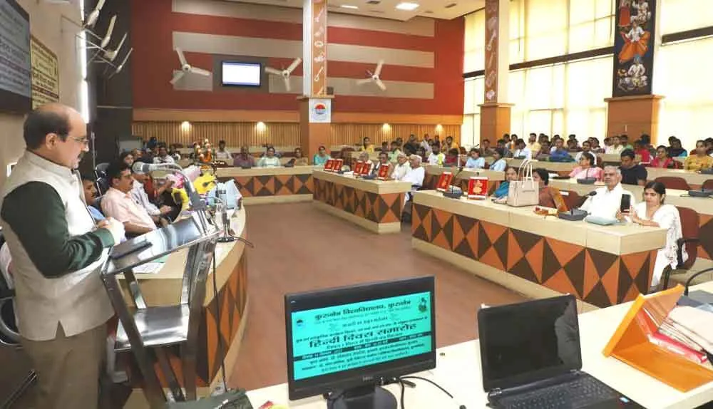 परीक्षा में अंग्रेजी की बाध्यता को खत्म करने वाला कुवि बना पहला विश्वविद्यालय : कुलपति