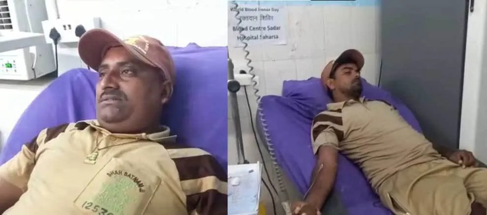 बिहार की संगत ने किया रक्तदान, लोगों ने की प्रशंसा