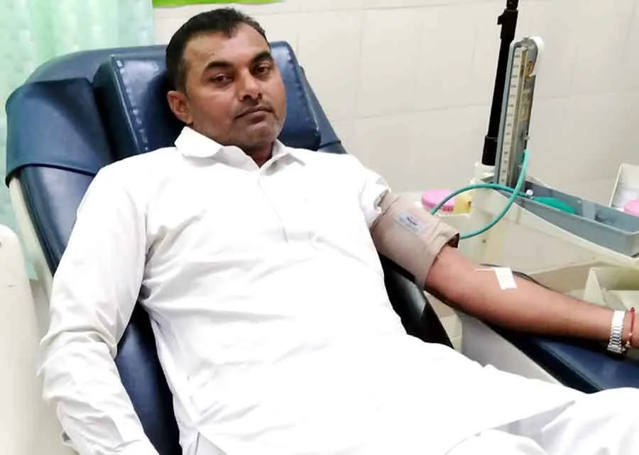 सेवादार ने 30वीं बार खूनदान कर निभाया मानवता का फर्ज