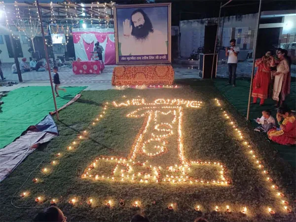 पूज्य गुरू जी के आगमन की खुशी में जगमगा उठा चंडीगढ़