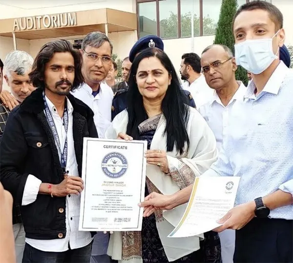 1 हजार 26 सर्टिफिकेट हासिल कर जगतार इन्सां ने बनाया रिकॉर्ड
