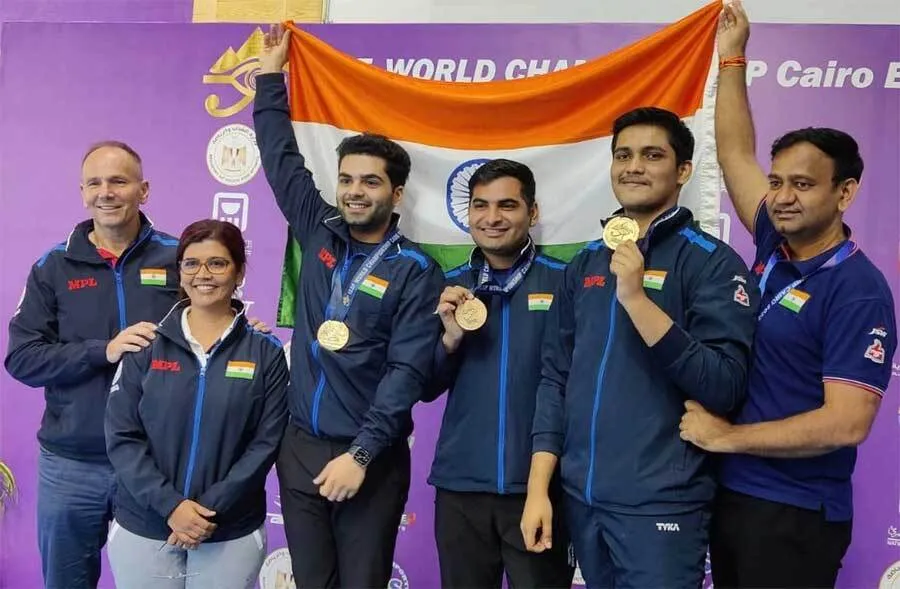 विश्व चैंपियनशिप में भारतीय निशानेबाजों ने जीता सोना