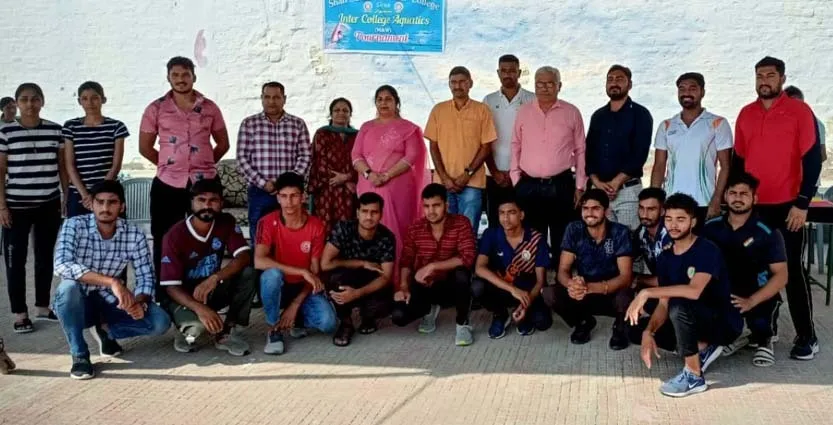 एमएसजी भारतीय खेल गांव में हुए इंटर यूनिवर्सिटी एक्वैटिक टूर्नामेंट के ट्रायल