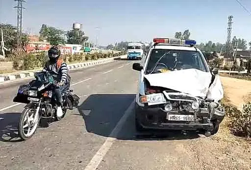 हरियाणा डिप्टी सीएम के काफिले की गाड़ियों का एक्सीडेंट