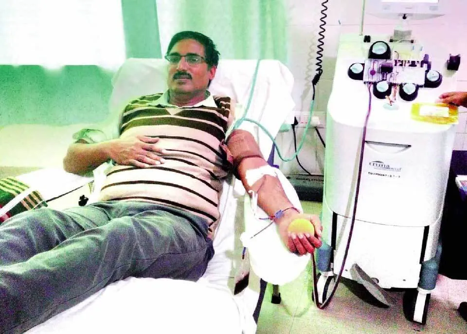 सच कहूँ स्टॉफ के सदस्य जसविन्द्र इन्सां ने किया रक्तदान