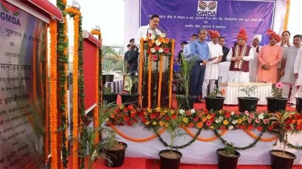 मुख्यमंत्री ने गुरूग्राम में 141 करोड़ की दो बड़ी परियोजनाएं की जनता को समर्पित