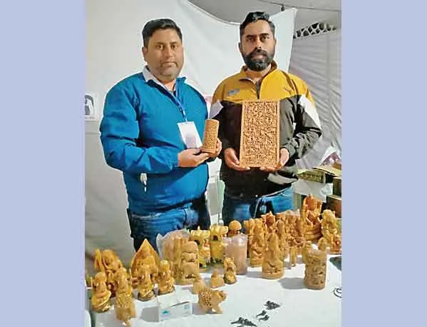 नीरज की लकड़ी नक्काशी कला का हर कोई है दीवाना