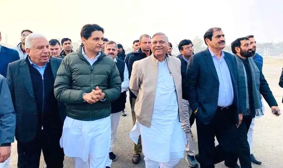हरियाणा में दूसरे चरण की यात्रा के लिये चौ. उदयभान और दीपेंद्र हुड्डा ने पूरे रूट का किया निरीक्षण