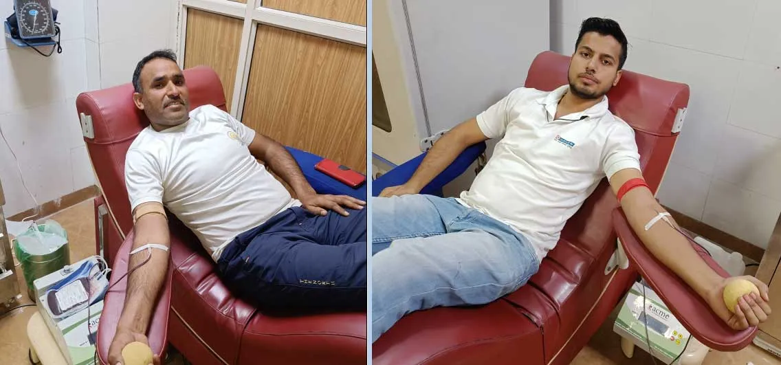 किडनी मरीज को जरूरत थी रक्त की, मसीहा बने डेरा श्रद्धालु