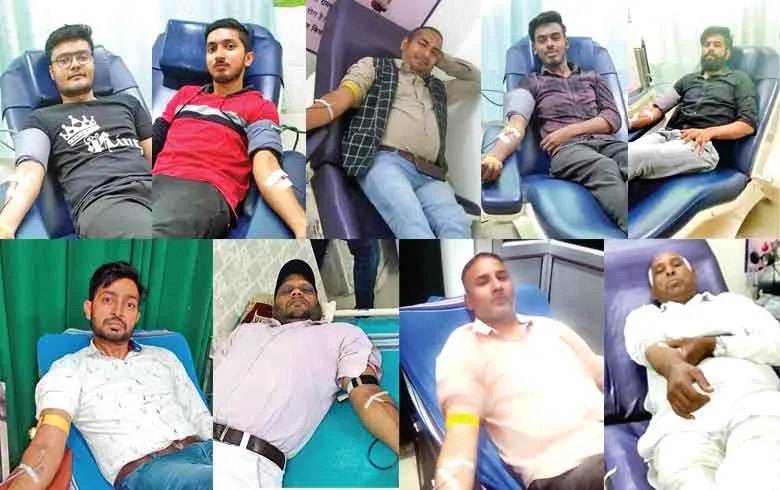 पावन अवतार माह की खुशी में डेरा अनुयायियों ने किया रक्तदान