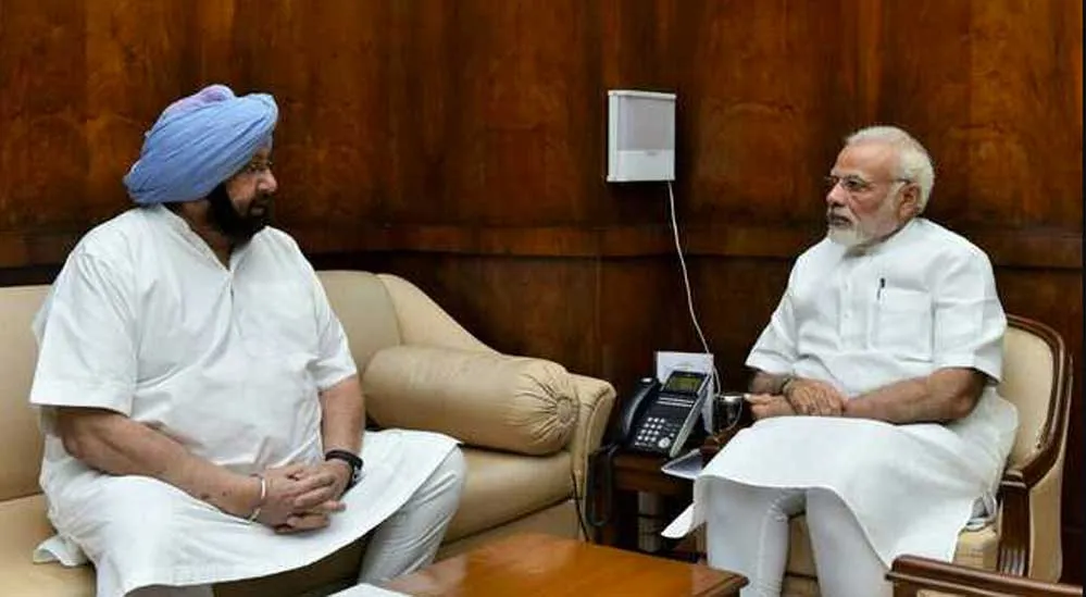 PM मोदी से मिले कैप्टन अमरिंदर सिंह, पंजाब के मुद्दों पर चर्चा