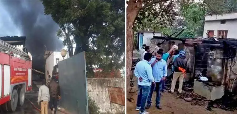 भीषण आग में एक ही परिवार के 6 सदस्यों की मौत