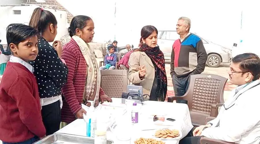 पानीपत: शिविर में बच्चे, बूढ़े व महिलाओं का हुआ नि:शुल्क चेकअप