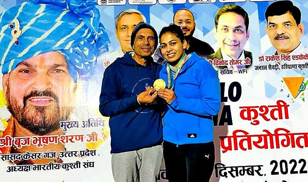 हिसार की पहलवान पूजा ढांडा इन्सां ने झटका स्वर्ण पदक