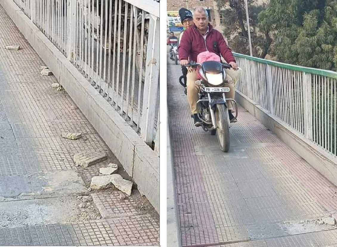 बदहाली के आँसू बहा रहा ‘रेलवे स्टील ओवर ब्रिज’
