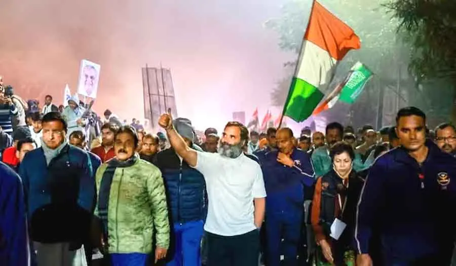 राहुल गांधी की ‘भारत जोड़ो यात्रा’ में बड़ी संख्या में पहुँचे कांग्रेसी