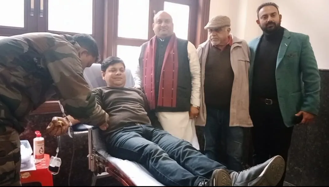 पानीपत के युवाओं ने भारतीय सेना के लिए किया रक्तदान