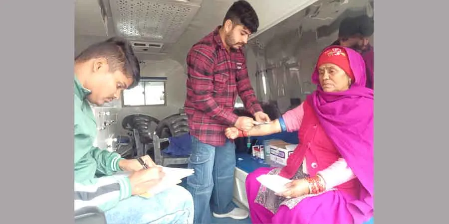 निशुल्क मेडिकल स्वास्थ्य चेकअप कैंप में 538 लोगों ने उठाया लाभ