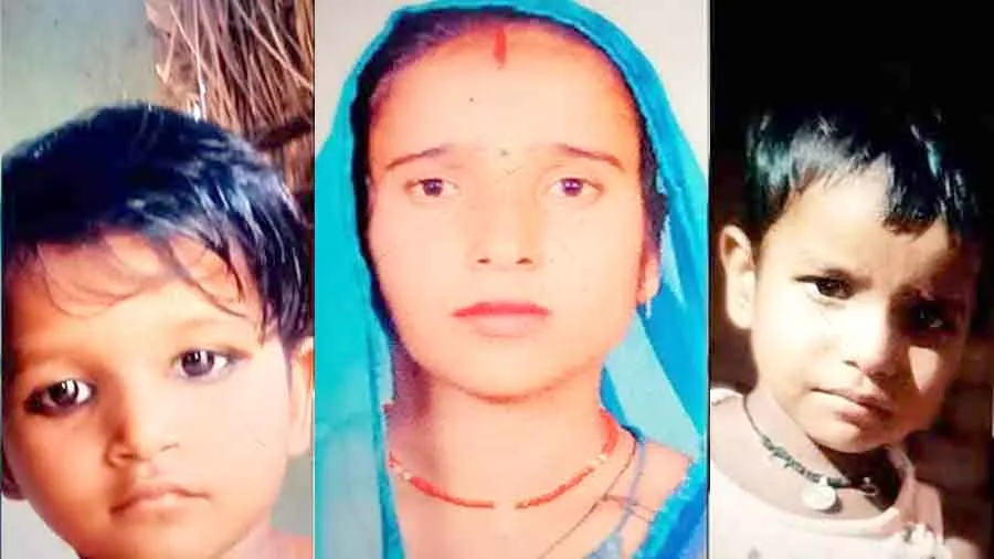 मां, दो मासूम बेटी की आग लगने से संदिग्ध मौत, मृतका के भाई की तलाश शुरू
