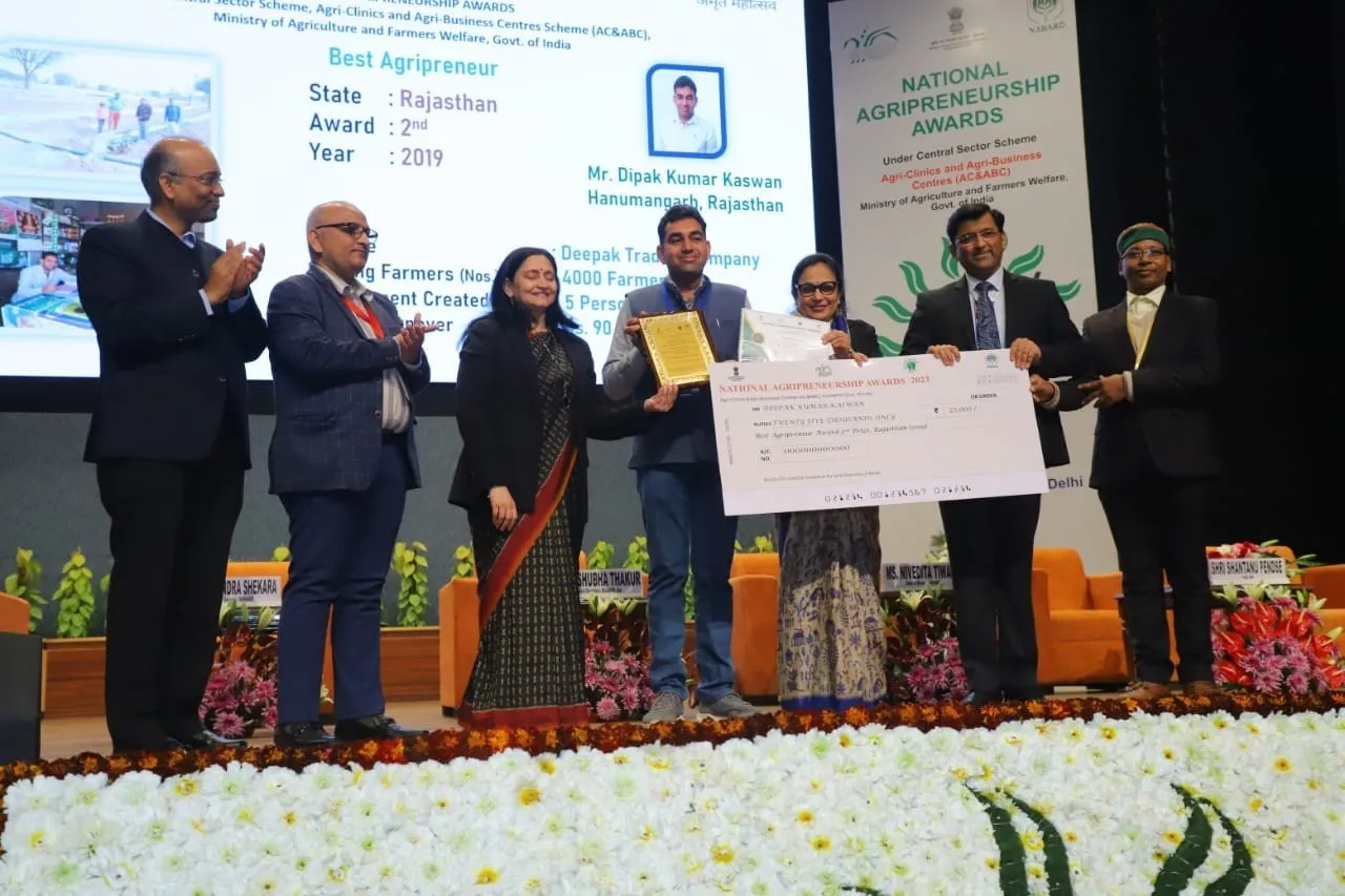 एसकेडी के छात्र दीपक कस्वां राष्ट्रीय स्तर पर सम्मानित