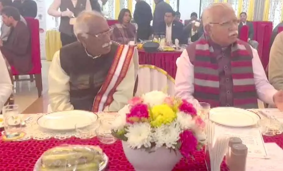 मिलेट्स के नाश्ते से की सीएम मनोहर लाल ने नववर्ष की शुरूआत, राज्यपाल रहे मुख्य अतिथि