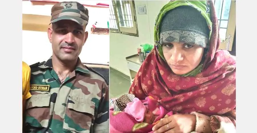 हवलदार अरविंद की शहादत के आठवें दिन घर में गूंजी किलकारी