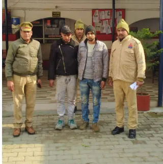 वाहनो से स्क्रेप (लोहा) चोरी करने वाले गिरोह के दो सदस्य गिरफ्तार
