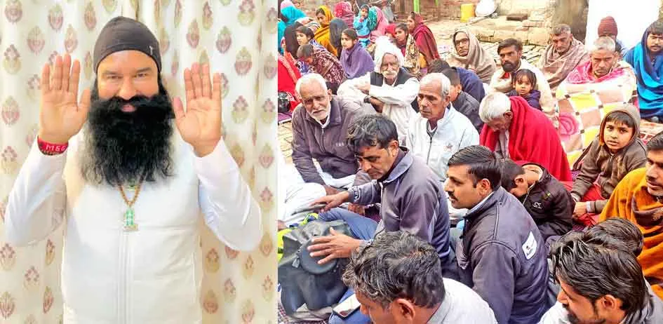 पूज्य गुरु जी के आगमन की खुशी में धमतान साहिब में नामचर्चा आयोजित