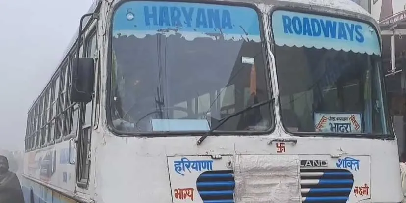 बाइक सवार युवक को बस ने कुचला, मौत