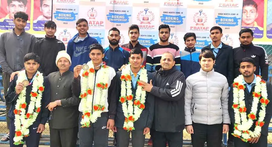 स्वर्ण पदक जीतकर प्रताप स्कूल खरखौदा के खिलाड़ियों ने बढ़ाया राज्य का सम्मान:- द्रोणाचार्य अवार्डी ओमप्रकाश दहिया