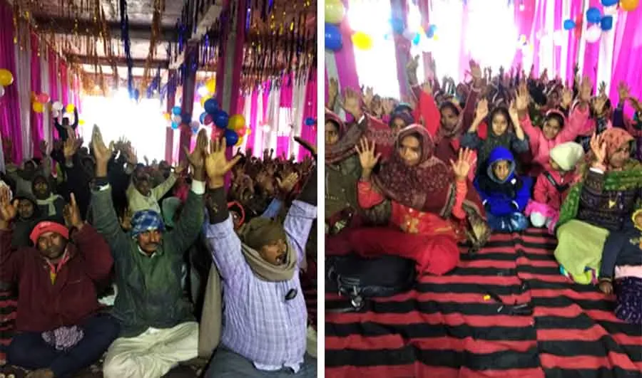 ठंड में ठिठुरते लोगों की डेरा सच्चा सौदा सेवादारों ने की सम्भाल