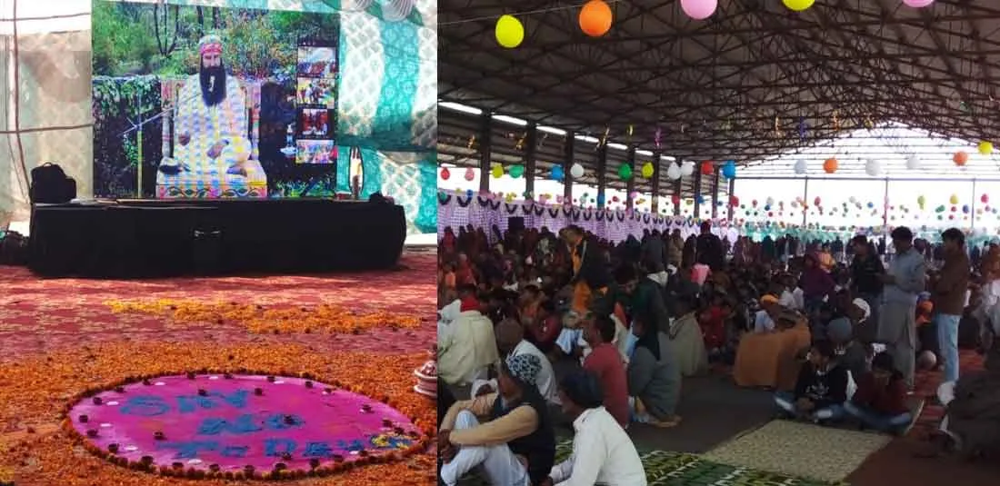 गांव पाबड़ा ब्लॉक उकलाना की साध-संगत पूज्य गुरु जी से ऑनलाइन रूबरू होकर हुई निहाल