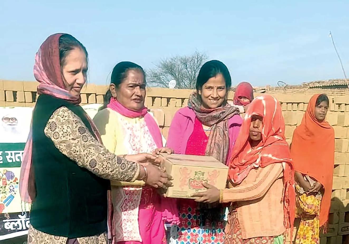 शाह सतनाम जी नगर ने भट्ठा-मजदूरों की मदद के लिए फिर आया आगे