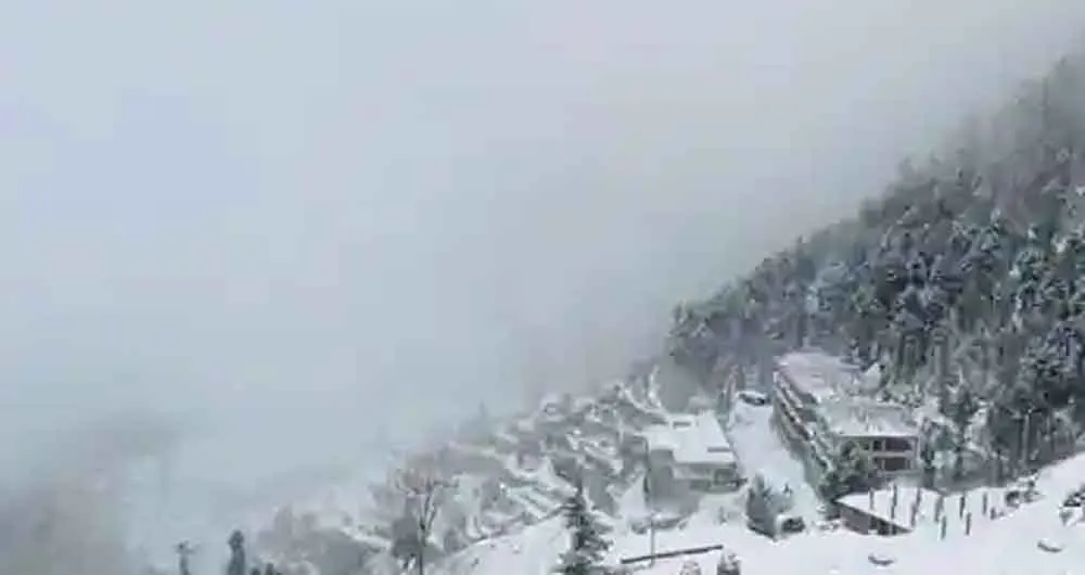 हिमाचल प्रदेश के कुछ स्थानों में बारिश और बर्फबारी