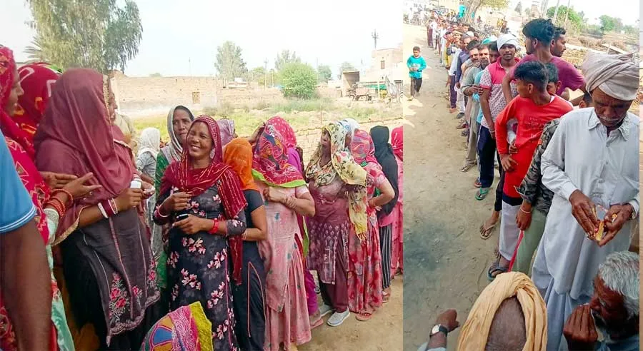 सुबह 9 बजे से शाम 5 बजे तक लाईनों में लगने के बाद भी नहीं मिली गेहूँ