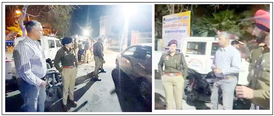 दो स्थानों पर नाकाबंदी कर दर्जनों बिना दस्तावेजों के बाईक जब्त