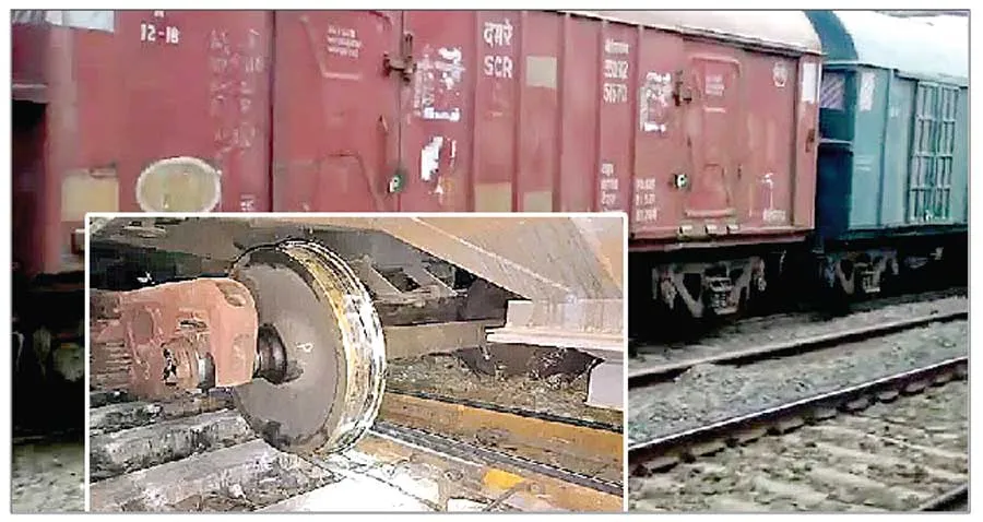 मालगाड़ी के 3 डिब्बे बेपटरी, रेल यातयात हुआ प्रभावित