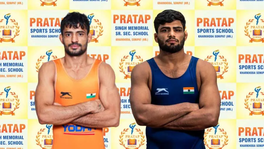 एशियन कुश्ती चैंपियनशिप 2023 के लिए प्रताप स्कूल खरखौदा के आशु और सज्जन का चयन