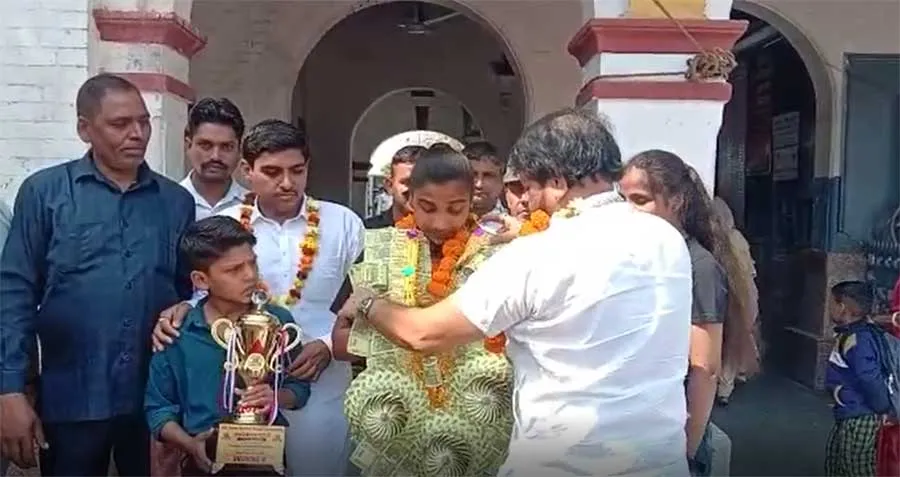 नेटबॉल खिलाड़ी का समालखा में हुआ जोरदार स्वागत