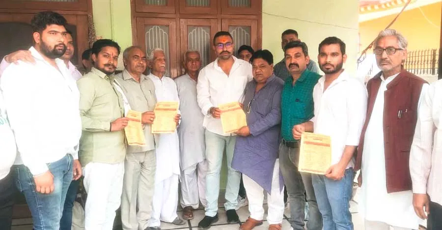 रामपुर मनिहारान पहुचें सर्व समाज भारतीय ब्राह्मण महासभा के प्रदेश अध्यक्ष