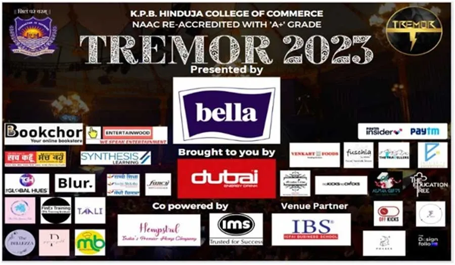 केपीबी हिंदुजा कॉलेज का वार्षिक फेस्ट ट्रेमर 2023 शानदार रूप से आयोजित