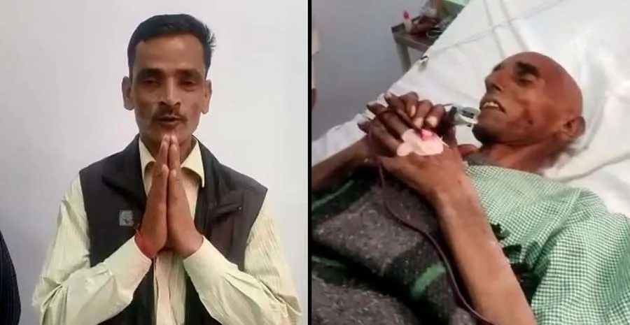 बदहाल मिले शख्स के लिए मसीहा बने डेरा सच्चा सौदा के अनुयायी