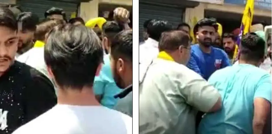 रोड शो के दौरान आप कार्यकर्ताओं में जमकर चले लात घूंसे, पुलिस तमाशबीन बनी रही