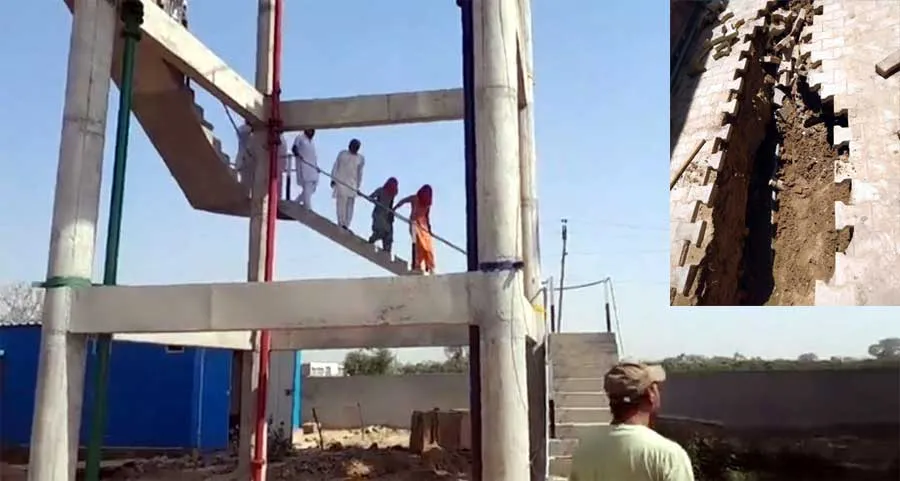 मुआवजे की मांग को लेकर वाटर वर्क्स की टैंकी पर चढ़ा युवक
